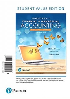 (eBook) Horngren's Financial & Managerial Accounting, The Financial Chapters, Global Edition