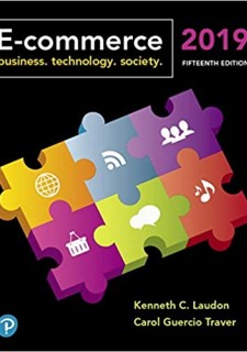 (eBook) E-Commerce 2019: Business, Technology and Society, Global Edition
